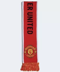 adidas Manchester United FC Fußballverein Schal rot NEU Einheitsgröße - Bild 1 von 18