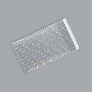 1000 PCS Small Bubble Bags 2.5" x 3" Inches_65 x 80+20mm Clear Packing Pouches