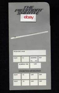 PIEDMONT AIRLINES 1988 TICKET JACKET SHUTTLE UNUSED - Bild 1 von 1