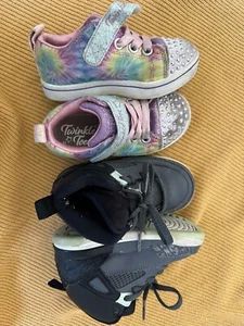 Lot of 2 Toddler Girl's Shoes Size 7T - Picture 1 of 1