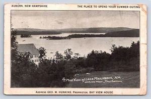 Vintage Postcard Auburn NH Bay View House Advertising Hunkins Lake Massabesic U7 - Picture 1 of 2