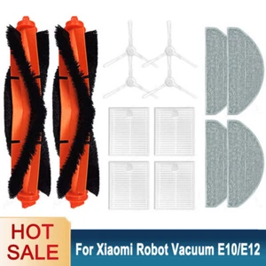 Fit For Xiaomi Mijia Robot Vacuum E10/E12/B112 Filter Mop Cloth Main Side Brush - Picture 1 of 24