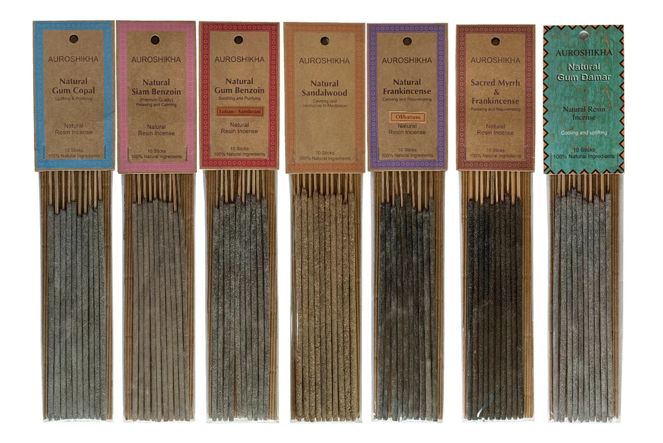 Resina Natural Auroshikha ~ Palitos de Incenso - ATÉ 50% DE DESCONTO QTY - MIX&MATCH - Imagem 1 de 1