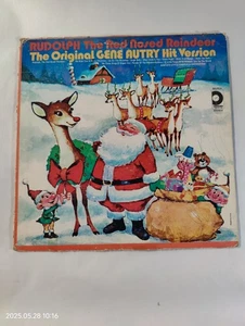 Rudolph the Red Nosed Reindeer The Original Gene Autry Hit Version Vinyl Record - Foto 1 di 4