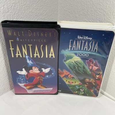 VHS 2- Pack - Walt Disney Masterpiece Collection Fantasia & Fantasia 2000 USED - Image 1 of 4