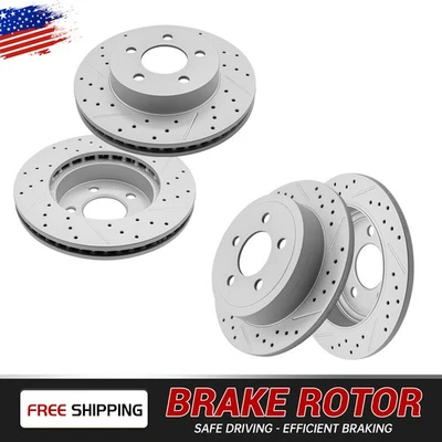 Комплект передних задних тормозных дисков для Jeep Liberty 2003 2004 2005 2006 2007 годов выпуска - Изображение 1 из 4