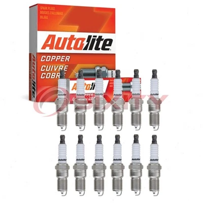 12 bujías Autolite núcleo de cobre para Jaguar XJ12 1982-1996 encendido aw Foto 1 de 4