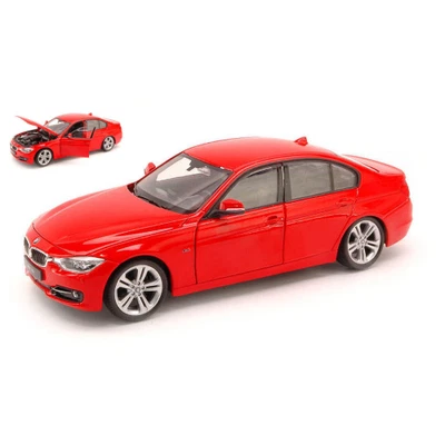 BMW 335i (F30) 2013 RED 1:24 Welly Auto Stradali Modellino Nuovo - Immagine 1 di 3