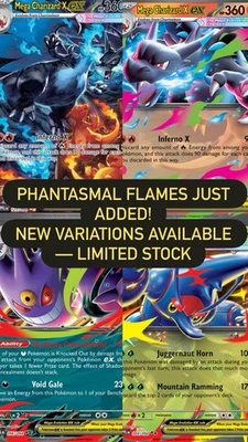 2025 Pokémon Phantasmal Flames Mega Evolutions – Choose Your Card! IR / SIR / UR - Image 1 of 2