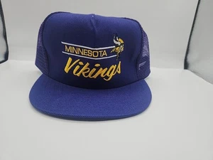 Malla de camionero vintage bordada Annco Minnesota Vikings Snapback. Otto - Imagen 1 de 10