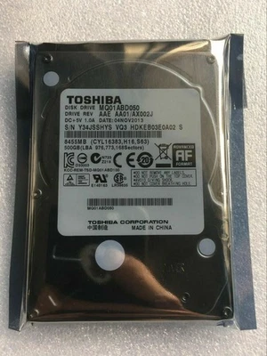 Toshiba HDD 500GB  Internal,5400RPM 2.5" SATA MQ01ABD050 HDD Hard Drive - Image 1 of 3