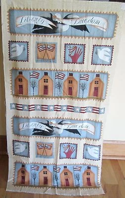 1 MODA "Let Freedom Ring" Cotton Quilting/Wallhanging Crafting Fabric Panel - Image 1 of 2