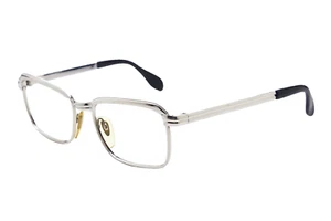 1970s vintage White Gold Plated eyeglasses METZLER 1/1012 kGP golden frame pilot - Picture 1 of 12