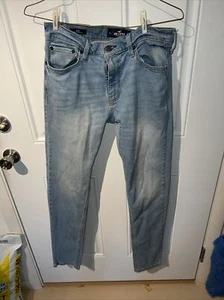 Hollister Jeans Women's Size 34x32 Blue Denim Skinny Epic Flex  Distressed - Picture 1 of 10