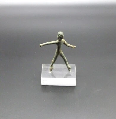 Figurine de guerrier Etrusque en bronze 6 – 7ème siècle av. J.C. - Photo 1/4