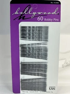 Hollywood Bobby Pins 60ct H-3460 Silver - Picture 1 of 2