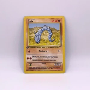 Pokémon TCG Onix Base German Set 56/102 1st Edition Common MP - Picture 1 of 6