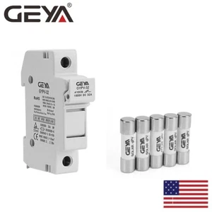 GEYA 5PCS FUSE& 1PCS 1P Holder Solar PV DC Circuit breaker 15/20/30Amp 1000DC - Picture 1 of 16