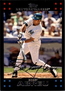 2007 Mint ** Topps Bobby Abreu New York Yankees #5