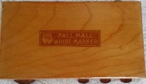 Marcador Whist que data de la década de 1920 llamado Pall Mall en madera clara - Imagen 1 de 3
