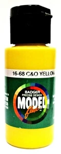 Badger Model Flex 16-68 C&O Chesapeake and Ohio Yellow 1 oz Acrylic Paint Bottle - Picture 1 of 3