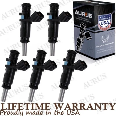 5 OEM AURUS NEW Fuel Injectors for 2010 2011 2012 2013 2014 Volkswagen Golf 2.5L - Image 1 of 4
