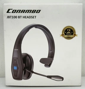 Conambo Noise Cancelling Bluetooth JBT100 BT Headset 35 Hours Talktime READ - Picture 1 of 6
