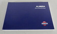 Betriebsanleitung Nissan Almera Typ N15 Stand 01/1998