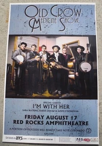 OLD CROW MEDICINE SHOW August 17, 2018 Red Rocks Gig Flyer 11x17 Concert Poster - Picture 1 of 2