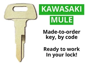 Kawasaki Mule Side-x-Side SXS Keys Replacement Key Cut by Code A00-A99 & B00-B99 - Picture 1 of 2