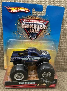 HOT WHEELS MONSTER JAM 1/64 BLUE THUNDER 6/70 B0675 2007 *NEW* - Picture 1 of 2