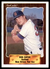 1990 PROCARDS NEW BRITAIN RED SOX BOB ZUPCIC #1333