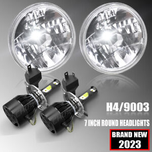 7" Inch Round LED Headlight Hi-Lo Beam for Jeep Wrangler JK TJ LJ Chevy C10 C20