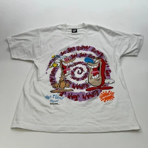 Camisa De Colección MTV Ren And Stimpy Show 1992 Nicktoons Happy Joy Joy Joy Talla XL - Imagen 1 de 8