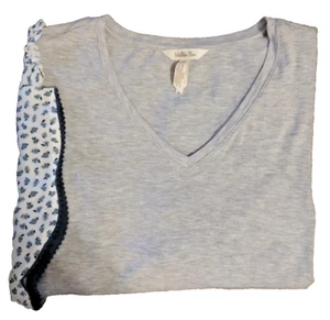 Matilda Jane Women's Gray Without a Care Bell Sleeve Blouse Size M - Picture 1 of 5