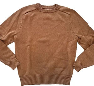 EUC J.Crew Knit for J.Crew Crewneck Sweater Mens Medium Brown Fall Holidays - Picture 1 of 8