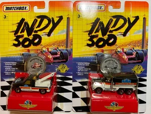 1992 Matchbox Indy 500 GMC Wrecker & Peterbilt Fuel Truck Lot of 2 - Picture 1 of 6