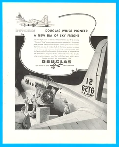 Douglas aircraft DC-3 US Army airplane transport aviation vintage print ad 1941 - Picture 1 of 3