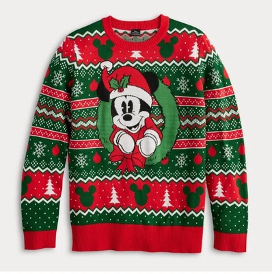 Men's Disney's Mickey Mouse Graphic Christmas Sweater - Image 1 of 4