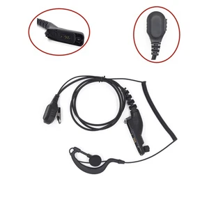 PTT Mic Earpiece Headset For Motorola DP4800 DP4801 DP4600 DP4601 Portable Radio - Afbeelding 1 van 14