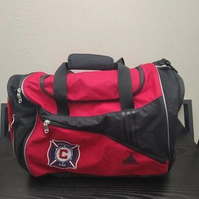 Chicago Fire Adidas Duffel Gear Bag Soccer Football With  Integrated Sling - Image 1 of 4