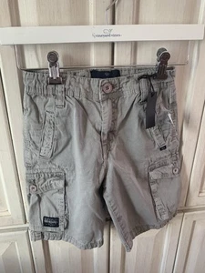 Pantalones Cortos Buffalo David Bitton Niños 6 Bolsillos Carga Caqui Algodón Nuevos con Etiquetas - Imagen 1 de 8