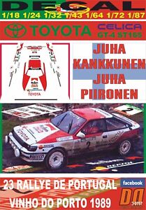 DECAL TOYOTA CELICA GT4 J.KANKKUNEN R.PORTUGAL 1989 DnF (06)