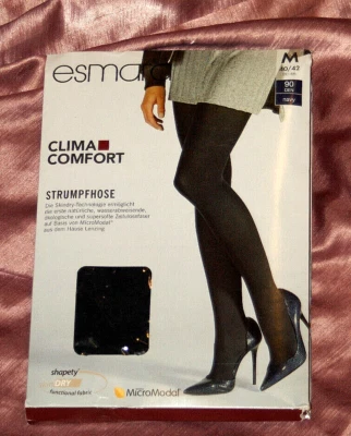 CLIMA COMFORT Strumpfhose*Collant*Tights  ***90 DEN *** navy 40/42 M - Bild 1 von 2