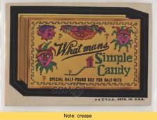 1974 Topps Wacky Packages Series 6 What Man's Simple Candy READ e6p