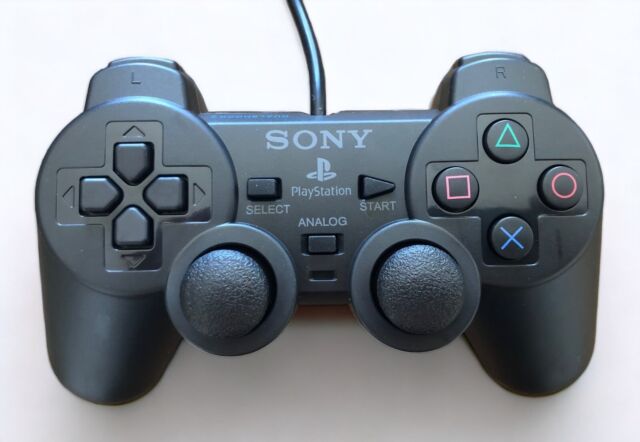 Controle sem fio para playstation 2, joystick dupla vibração, choque, usb,  pc, controle de jogos