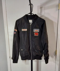 Men's Full Tilt Black Daytona Beach Moto Custom Garage Jacket, Size M - Picture 1 of 19