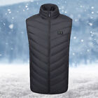 H1# Unisex Heating Vest 3 Temperature Mode 11 Areas Heated for Winter (Black 4XL