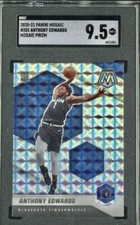 ANTHONY EDWARDS 2020 Panini Mosaic #201 Mosaic Prizm RC Rookie Card SGC 9.5 MT+