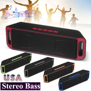 LOUD Bluetooth Speaker Wireless Outdoor Stereo Bass USB/TF/FM Radio - Picture 1 of 16